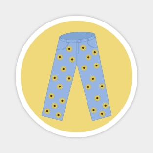 Sunflower Jeans Magnet